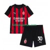 Camiseta AC Milan Ardon Jashari 30 Niño Primera Equipación 2025/2026